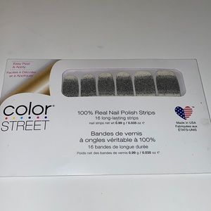 NEW Color Street silver confetti nail strips